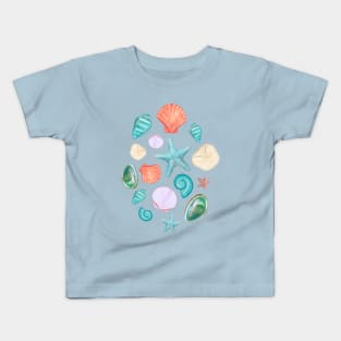 Scattered Shells Kids T-Shirt